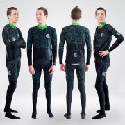 Maillot hiver manches longues Vert anglais